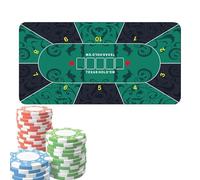 Generico Nappe de Pokerr - Nappe de - Tapis de Poker Holdem 120 x 60 cm, tapis de table de Pokerr antidérapant, couvre-tables de jeu pour fêtes de Poker, collectes de fonds, soirées