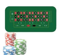 Generico Nappe de Pokerr - Nappe de - Tapis de Poker Holdem 120 x 60 cm, tapis de table de Pokerr antidérapant, couvre-tables de jeu pour fêtes de Poker, collectes de fonds, soirées