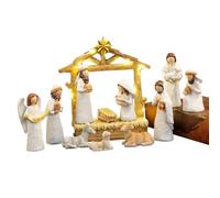 Genérico Nativité Bethléem, 4 pièces, fournitures de fêtes de Noël, bureaux, appartements, décoration pour appartement et résidence étudiante