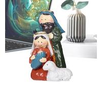 Generico Nativité de Noël, crèche | Étable Décoration de Noël Nativité,Décoration intérieure intérieure, crèche de la Sainte Famille, crèche de Noël, figures de crèche pour Noël