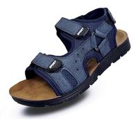 Generico Nazareno Gabrielli Sandales d'été confortables de sport réglables de randonnée à bout ouvert, taille 36/45 Art.26113 Bleu, bleu, 44 EU