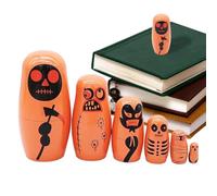 Genérico Nesting Dolls Russian Dolls | Nesting with Painted Designs Wooden Russian Doll Wooden Nesting Doll With Six Layers Toys For Family & Friends