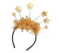 Generico New Year Headband Glitter 2026 Headpiece with Gold Tassel, Sparkling Sequin Design, Hair Accessory for Christmas, Party, Birthday, Work, School, Photoshoots, Celebration