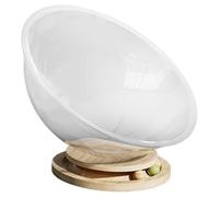 Generico Niche gélule spatiale - bois acrylique 32 x 32 x 13 cm | Hamac pour chats indépendants nettoyage rapide design dôme confortable | détente confortable maison pour petits repos quotidien