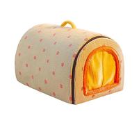 Generico Niche pour chiens - Niche d'hiver pour animaux domestiques en éponge de velours PP de 40 cm | Niche pour chats semi-isolée lavable et amovible | Lit chaud pour chiens et chats d'intérieur