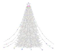 Generico Noël | 3,35 m LED étanche | Noël cascade pour extérieur alimenté par solaire | pour décoration de jardin, patio, salon, vacances, fête, mariage, nouvel an