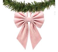 Genérico Noël en velours - 22 x 12,5 pouces, pré-noué | arbre | Clip antidérapant, design coupe-vent, texture douce qui ne se détache pas, décoration de couronnes, étagères et PU