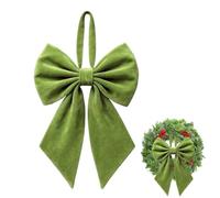 Genérico Noël en velours - 22 x 12,5 pouces, pré-noué | arbre | Clip antidérapant, design coupe-vent, texture douce qui ne se détache pas, décoration de couronnes, étagères et PU