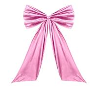 Generico Noël géant - Ruban en satin pour décorations de fêtes | Grand ornement pour sapin de Noël pour porte murale, guirlande, étagère, clôture, salon, came