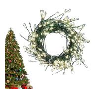 Generico Noël pour arbre | 8 modes d'alimentation USB, blanc chaud de Noël décoration extérieure - pour décoration de la maison de la chambre de salon extérieur guirlande jardin mariage