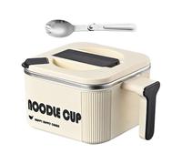 Generico Noodle Bowl, Large Noodle Bowl Micro-wave Pâte Cooker, 1500 ml Acier inoxydable avec poignée pour cuisiner Soup Adults Teens Kitchen Dorm Apartment Office Lunch