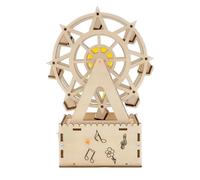 Genérico Noria Musical - Bois, 11 x 6,5 x 20 cm, modèle rotatif éducatif | Musique mouvement didactique pour maison, salle de ureau, , apprentissage Stem