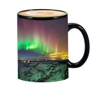 Generico Northern Lights Design Cool Coffee Tea Machine à café en céramique qui change de couleur pour garçons filles hommes