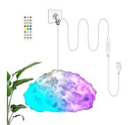 Genérico Nuages LED pour plafond | Décorations de lampe DIY avec télécommande - Éclairage LED en forme de nuage et changement de couleur | pour chambre, salon, chambre d'enfant, résidence et