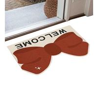 Genérico Nœud antidérapant - rose doux au design moderne, revêtement de sol résistant à la saleté, décoratif doux et créatif pour chambre, salon, salle de bain, cuisine,