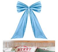 Generico Nœuds de Noël Arbre de Noël | Décoration de la maison Ruban de satin - Arc géant pour porte d'entrée de Noël | pour automne anniversaire mariage extérieur porte murale porche salon