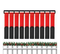 Genérico Nœuds pour guirlandes d'escalier - Lot de 10 sangles réglables pour couronnes et plantes, sangles flexibles de câble pour garde-corps - Pour jardin, extérieur, branches, feuillage, porte