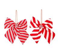 Genérico Nœuds pour sapin de Noël, 23 x 21 cm, 2 pièces décoration de Noël pour sapin, escaliers, clôtures, guirlandes, mariages, 23 x 21 cm