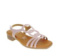 Generico OH MY SANDALS 5339 Sandales de Sport Femme Cuir Talon Grosse 3cm Semelle Caoutchouc, Phard., 41 EU