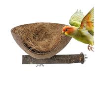 Genérico Oiseau - Maison en bois pour perruches anti-picotements | Cage d'élevage, habitat d'hiver Cockatiel Conure Lovebird Canary Finch, espace sûr pour dormir, pour oiseaux