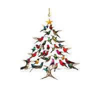 Genérico Oiseaux de Noël - Hummingbird Ornaments for Tree | Stacking Bird Christmas Tree Ornament | Home Decoration For Wall Garden Yard Display Holiday Season Women Men Yard | 8 x 8 x 0,3 cm