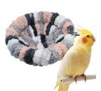 Genérico Oiseaux - Peluche corail 16 x 15 x 8 cm | Reproduction perroquet | Nids canari, pinson et perroquet | Lit suspendu en peluche pour un repos sûr et confortable des oiseaux perruches à la