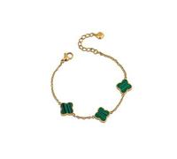 Generico Ops Jewels OPSBR-971 Mystic Clover Bracelet femme en acier doré trèfle