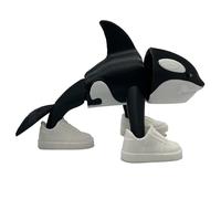 Genérico Orcalero Orcala - Figurine articulée XL 11 x 16 cm - Collection Memes Brainrot Italiens - Orque avec 3 Pieds et Chaussures - Brain Rot Memes Italiens - Cappuccinno Assassin - Tralara