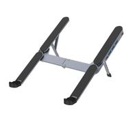 Generico Ordinateur portable Stand - 12,7 x 4,4 x 2 cm avec ventilateur et port USB Hub, support portable pour ordinateur portable, tablette, ordinateur, idéal pour bureau à domicile, voyage, école et