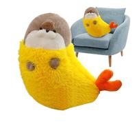 Genérico Oreiller de dessin animé en peluche douce avec phoque de crevettes | confortable près du lit avec phoque de crevettes | Crée une atmosphère relaxante pour l'utilisation à la maison