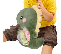 Genérico Oreiller en peluche de dinosaure - Coussin doux en peluche de dessins animés pour dormir - à clipser pour décoration de chambre, canapé, fauteuil, voiture