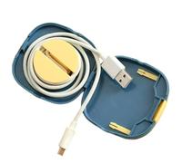 Genérico Organisateur de câbles de charge, support portable 2 en 1 pour câbles, garde les appareils électroniques bien rangés, pour les voyages et le bureau, bleu, Consulte la descripción, Voir