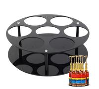 Genérico Organisateur de café - 32 x 32 x 9 cm/12,6 x 12,6 x 3,5 - Étagère à café pour 7 bouteilles pour le comptoir | Étagère de donation, organisation stable, tablette de présentation pour bar