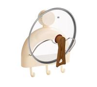 Genérico Organisateur de couvercle de casserole : couvercle et tasse d'aspiration, grille de rangement de tasse d'aspiration de cuisine, sans support de planche de découpe, accessoires de cuisine pour