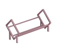 Generico Organisateur de livre de bureau - Étagère inclinée en acier au carbone, mini rack multifonction de 15,7 pouces, grande solution de stockage | Stockage de livres de maison,