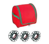 Generico Organisateur de Noël - Étui résistant aux 3 bobines et grande capacité - Boîte lumineuse pour armoire de garage grenier : emballage précis, stockage pour déménagements, Noël