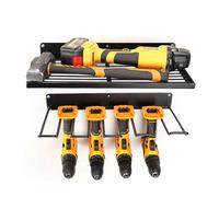 Generico Organisateur pour outils électriques muraux | Deux pièces pour Garage Durable - Support pour perceuses | pour Garage Atelier Meuble de travail Cave et salle d'outils