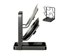 Generico Organisation Pour Couvercles De Pots | Économie D'espace Et Antirouille - Stand Organisateur Pour Couvercles De Poêles - pour Restaurant Plan De Travail Garde-Manger Chambre Étudiant