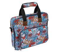 Generico Organized Bag, Lightweight Knitting Kit, Compact Craft Bags with Compartments, Portable Crochet Bag Kit 12,6 x 3,15 x 11,8 Inches for Embroidery Hoops, Floss, Kits, Colorful, multicolore,