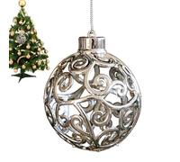 Generico Ornement de Noël en argent, Ornements d'arbres de Noël Brillant électrolytiques en pendentifs décoratifs | Ornement de flocon de neige des fées d'Elk pour les vacances du Nouvel An d'hiver