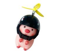 Generico Ornement du Guidon - Ornement du Guidon Porc | Guidon Figures d'animaux avec Casques | Ornements drôles de qualité hihj, Meubles Knick Knack pour Filles