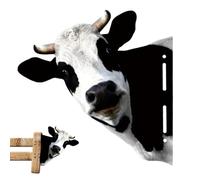 Generico Ornements De Jardin - Pour Pelouse Vaches Métalliques Extravagantes | Sculpture En Métal En Fer Durable Décorations Artistiques Clôture Animaux Ferme Idéal Exposition En Plein Air ,