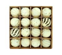 Generico Ornements de Noël avec Boules floquées : décorations suspendues pour Sapin de Noël, pendentifs, Accents décoratifs pour Les Vacances d'hiver | pour cheminée, fenêtre, Porte