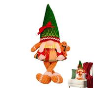 Generico Ornements de Pan di à LED - Décorations de Noël pour les vacances, figures saisonnières éclairées | Proppets suspendus pour extérieur intérieur de vacances, accents de célébration de la fête,