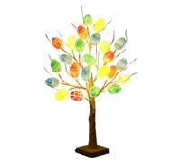Generico Ostereierbaum, LED Biegsame Zweige Dekoration, 60 cm Osterbaum mit Lichtern, Batteriebetrieb und USB-Betrieb, für Ostern Tisch Wohnzimmer