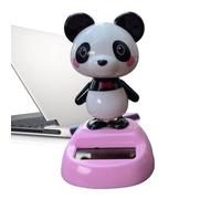 Generico ou pour tableau de bord | Panda Balançants à énergie solaire | Mignon pour tableau de bord - pour camping-car, Remorque, Tracteur, Véhicule, Voiture, Bibliothèque