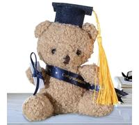 Generico Ours de remise des diplômes en peluche,Ours en peluche de 5,1 pouces avec chapeau et certificat - Souvenirs de remise des diplômes pour l'école, primaire, lycée, pépinière