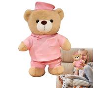 Genérico Ours Docteur en Peluche, Ours en Peluche Doux et Adorable - Coussin décoratif pour, bébés, Salon, Chambre, Bureau, étagère, Cadeau de Noël ou d'anniversaire
