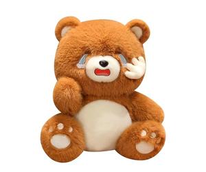 Generico Ours en peluche - de collection douce et confortable | Peluche ours avec expression triste pour canapé fauteuil auto bureau salon chambre