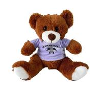Generico Ours en peluche - Doux avec imprimé sur le T-shirt - Jouet ours en peluche | Pour Bébé Homme Anniversaire Noël Halloween Pâques Saint Baby Shower